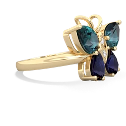 Alexandrite Butterfly 14K Yellow Gold ring R2215