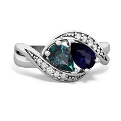 Alexandrite Summer Winds 14K White Gold ring R5342