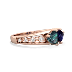 Alexandrite Heart To Heart 14K Rose Gold ring R3342