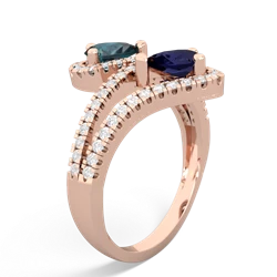 Alexandrite Diamond Dazzler 14K Rose Gold ring R3000