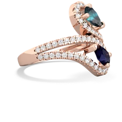 Alexandrite Diamond Dazzler 14K Rose Gold ring R3000