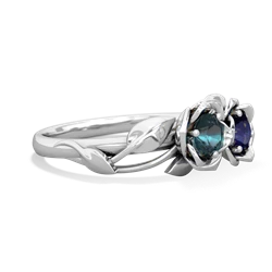 Alexandrite Rose Garden 14K White Gold ring R5510