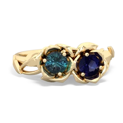 Alexandrite Rose Garden 14K Yellow Gold ring R5510