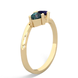 Alexandrite Sweethearts 14K Yellow Gold ring R5260