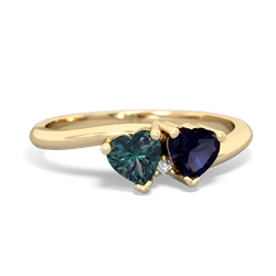 Alexandrite Sweethearts 14K Yellow Gold ring R5260