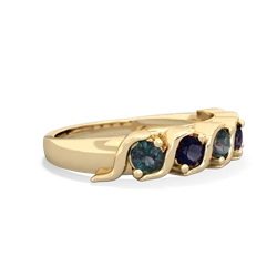 Alexandrite Anniversary Band 14K Yellow Gold ring R2089