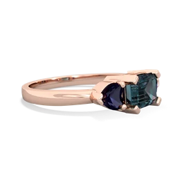 Alexandrite Three Stone 14K Rose Gold ring R5235