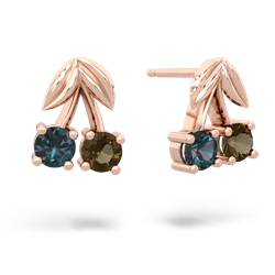 Alexandrite Sweet Cherries 14K Rose Gold earrings E7001