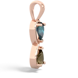 Alexandrite Infinity 14K Rose Gold pendant P5050