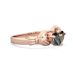 Alexandrite 'Our Heart' Claddagh 14K Rose Gold ring R2388