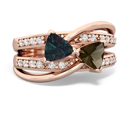 Alexandrite Bowtie 14K Rose Gold ring R2360