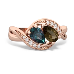 Alexandrite Summer Winds 14K Rose Gold ring R5342