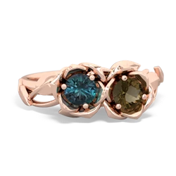 Alexandrite Rose Garden 14K Rose Gold ring R5510