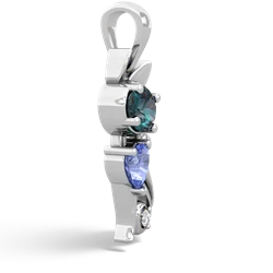 Alexandrite Kitten 14K White Gold pendant P5780