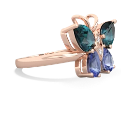 Alexandrite Butterfly 14K Rose Gold ring R2215