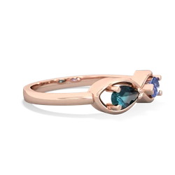 Alexandrite Infinity 14K Rose Gold ring R5050