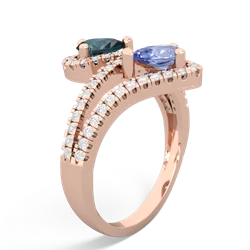 Alexandrite Diamond Dazzler 14K Rose Gold ring R3000