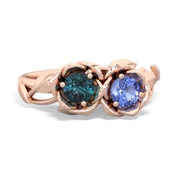 Alexandrite Rose Garden 14K Rose Gold ring R5510