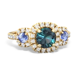 Alexandrite Regal Halo 14K Yellow Gold ring R5350