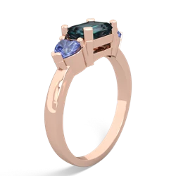 Alexandrite Three Stone 14K Rose Gold ring R5235