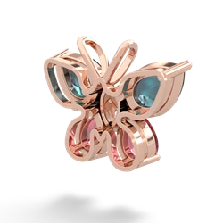 Alexandrite Butterfly 14K Rose Gold pendant P2215