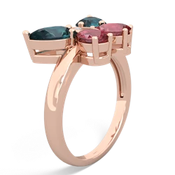 Alexandrite Butterfly 14K Rose Gold ring R2215