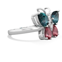 Alexandrite Butterfly 14K White Gold ring R2215