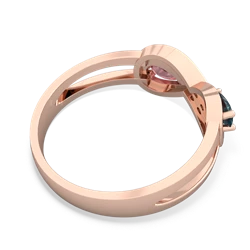 Alexandrite Diamond Infinity 14K Rose Gold ring R5390