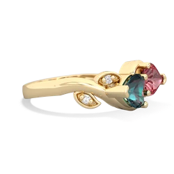 Alexandrite Floral Elegance 14K Yellow Gold ring R5790