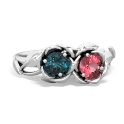 Alexandrite Rose Garden 14K White Gold ring R5510