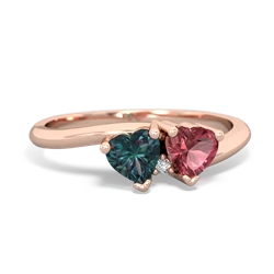 Alexandrite Sweethearts 14K Rose Gold ring R5260