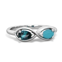 Alexandrite Infinity 14K White Gold ring R5050