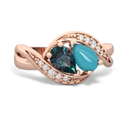 Alexandrite Summer Winds 14K Rose Gold ring R5342