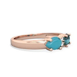 Alexandrite Pear Bowtie 14K Rose Gold ring R0865