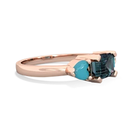 Alexandrite Three Stone 14K Rose Gold ring R5235