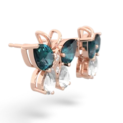 Alexandrite Butterfly 14K Rose Gold earrings E2215