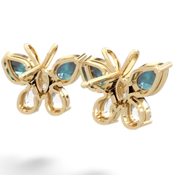 Alexandrite Butterfly 14K Yellow Gold earrings E2215