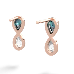 Alexandrite Infinity 14K Rose Gold earrings E5050