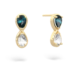 Alexandrite Infinity 14K Yellow Gold earrings E5050