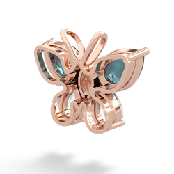 Alexandrite Butterfly 14K Rose Gold pendant P2215