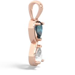 Alexandrite Infinity 14K Rose Gold pendant P5050