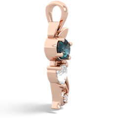 Alexandrite Kitten 14K Rose Gold pendant P5780