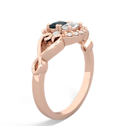 Alexandrite Love Nest 14K Rose Gold ring R5860