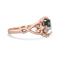 Alexandrite Love Nest 14K Rose Gold ring R5860