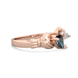 Alexandrite 'Our Heart' Claddagh 14K Rose Gold ring R2388