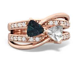 Alexandrite Bowtie 14K Rose Gold ring R2360