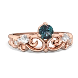 Alexandrite Crown Keepsake 14K Rose Gold ring R5740