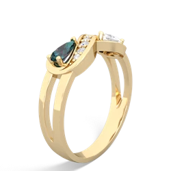 Alexandrite Diamond Infinity 14K Yellow Gold ring R5390