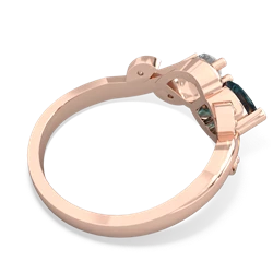 Alexandrite Floral Elegance 14K Rose Gold ring R5790