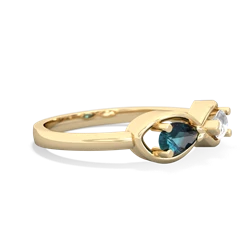 Alexandrite Infinity 14K Yellow Gold ring R5050